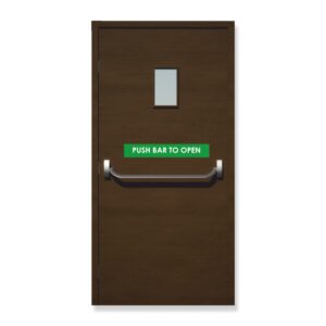 Wooden Finish Metal Doors